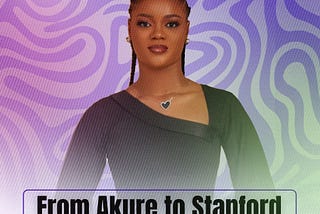 From Akure to Stanford: Oluwafunmibi’s Journey to making Global Impact