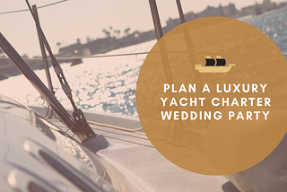 Wedding Party on Luxury Yacht Charter