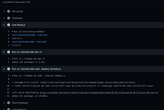 Deploying AWS Lambda functions with GithHub Actions.