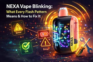 NEXA Vape Blinking: What Every Flash Pattern Means & How to Fix It