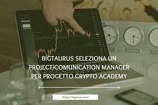 Project/Communication Manager per educazione Crypto