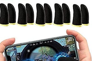 OAXN Finger Sleeves Mobile Game Free Fire Anti Sweat Breathable Professional Touch Screen Thumb…