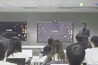 Lavita AI presentation at KAIST by its CEO, Ali Farahanchi