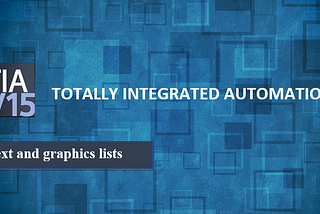 Text and Graphic lists Siemens TIA Portal Tutorial