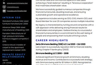 Resume of Charlie Eitel