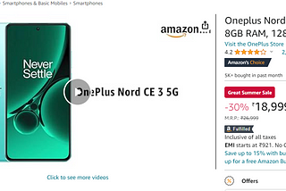 The OnePlus Nord CE 5G: Your Perfect budget Companion -Amazon great summer sale