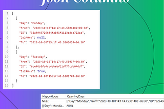 Json Columns in Entityframework (Mssql json with C#)