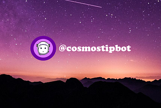 A seamless new tipping experience on Twitter. Enabled by the Cosmostipbot (Beta).