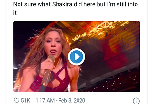 is breaking the internet with her incredible performance at Super Bowl halftime show last night.