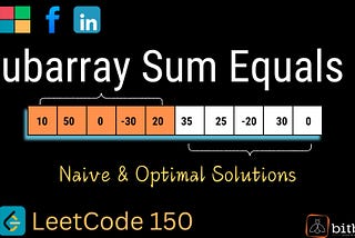 Mastering Subarray Sum Equals K – LeetCode #560