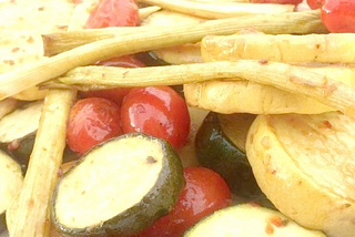 Smoked Zucchini and Squash — Side Dish — Tomatoes