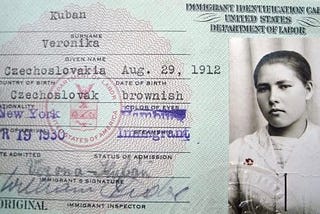 My great grandmother’s passport photo.