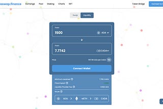 First Look At Our Cardaswap Dex Demo