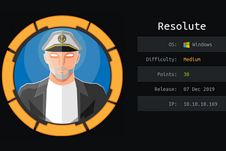 Resolute Exploitation HackTheBox