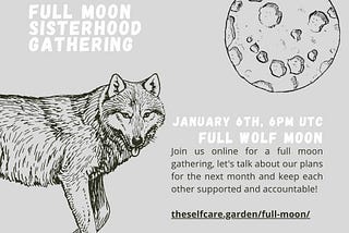 Full Moon Sisterhood Gatherings