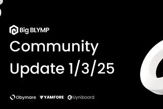 Big BLYMP Ecosystem Update | 1/3/2025 | Gearing up for launch💥