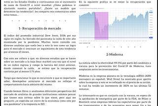 Les dejo los comentarios de la semana para el mercado y la economía…