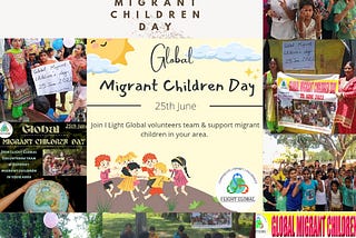 I Light Global's Initiative on starting Migrant Children Day