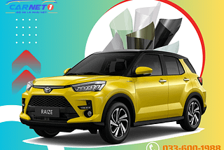 Dán phim cách nhiệt xe Toyota Raize giá rẻ | 0336001988