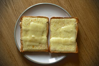 If You Have A Photo Of Cheese On Toast Which Looks Tidier Than This, I Want To See It