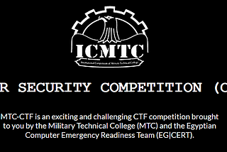 ICMTC CTF 2023 — International Competition of the Military Technical College