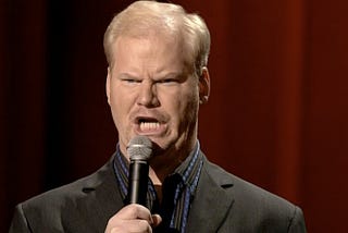 Uh, You Got Food There? Jim Gaffigan highlights the correlation between laziness and delivery food.