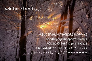 I am proud to present … 🥁 … winter • land by JD
