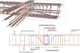 Interface Between a Secondary Beam and a Floor Beam