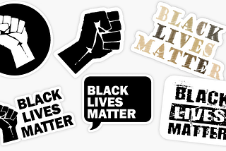 There are several BLM stickers available; which one is your favorite?