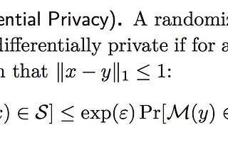 The Formal Definition of Differential Privacy (UdacityFacebookScholarship Challange)