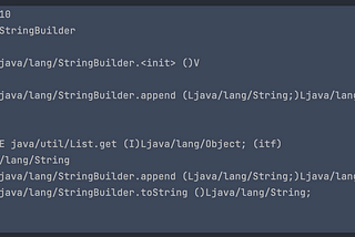 java — String + 연산 (String Concat)