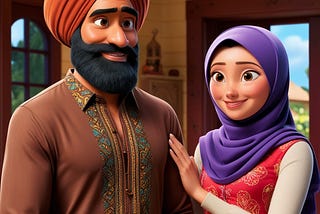 Turban Boy and Girl Love Image Free Download