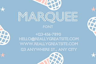 Marquee Alternate Font : Free Font Download