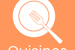 Quisines logo — Fork on a plate to form a Q