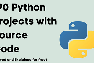 190 Python Projects with Source Code