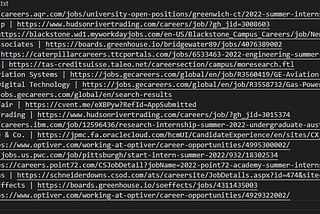 A Web Scraper for Internships