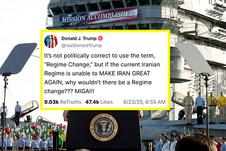 George Dubya Trump Seeks Regime Change In Iran
