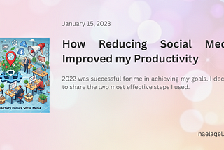 How Reducing Social Media Improved my Productivity