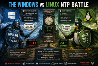 Why Your Dual-Boot (Windows + Linux) PC Keeps Messing Up With The OS Time — And How to Fix It