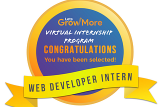 Web Developer Internship experience at LetsGrowMore