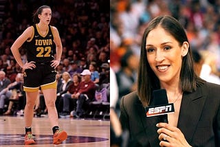 Photo of Rebecca Lobo in humor article about Albany wanting to become the capital of New York State. New York City. NCAA. Women’s Basketball. ESPN. Caitlin Clark.