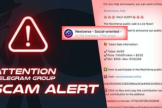 Beware of the website impersonating NextVerse to scam investors!