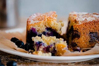 blueberry almond tea cake