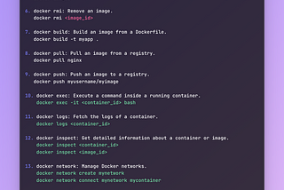 Understanding Docker: Part2 | Cheatsheet