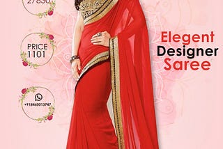 Red Saree For Bridal, Festive & Social Occasions