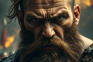 Close up of a giant warrior — This Keyword Strategy Makes Me $1K per month