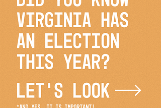 Sharable infographic of this article titled: ‘Did you know Virginia has an election every year? Yep! And if you didn’t learn this in school — I feel you.’