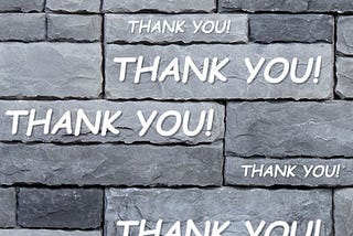 Wall of Thanks, April 2019