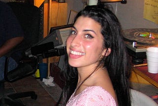 Amy winehouse in the studio in the AMY doccumentry