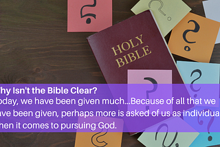 Why Is the Bible so Complicated?